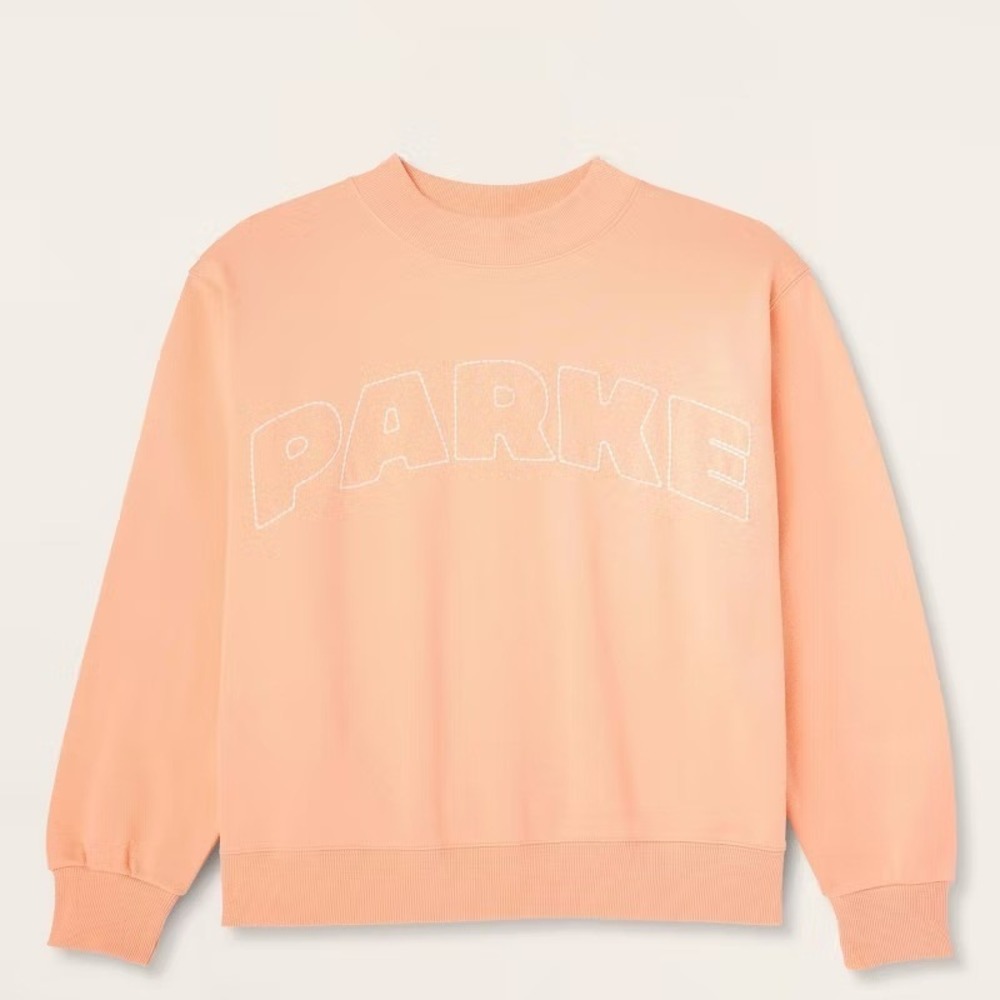 Parke Target Women's L/XL Mockneck Pullover Sweatshirt Peach Orange Large/Extra - Picture 4 of 12